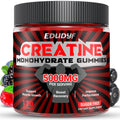EDUDYF Creatine Monohydrate Gummies 5000mg Creatine Gummies Sugar Free for Men & Women Support Muscle Growth Increase Strength and Build Muscle 120 Vegan